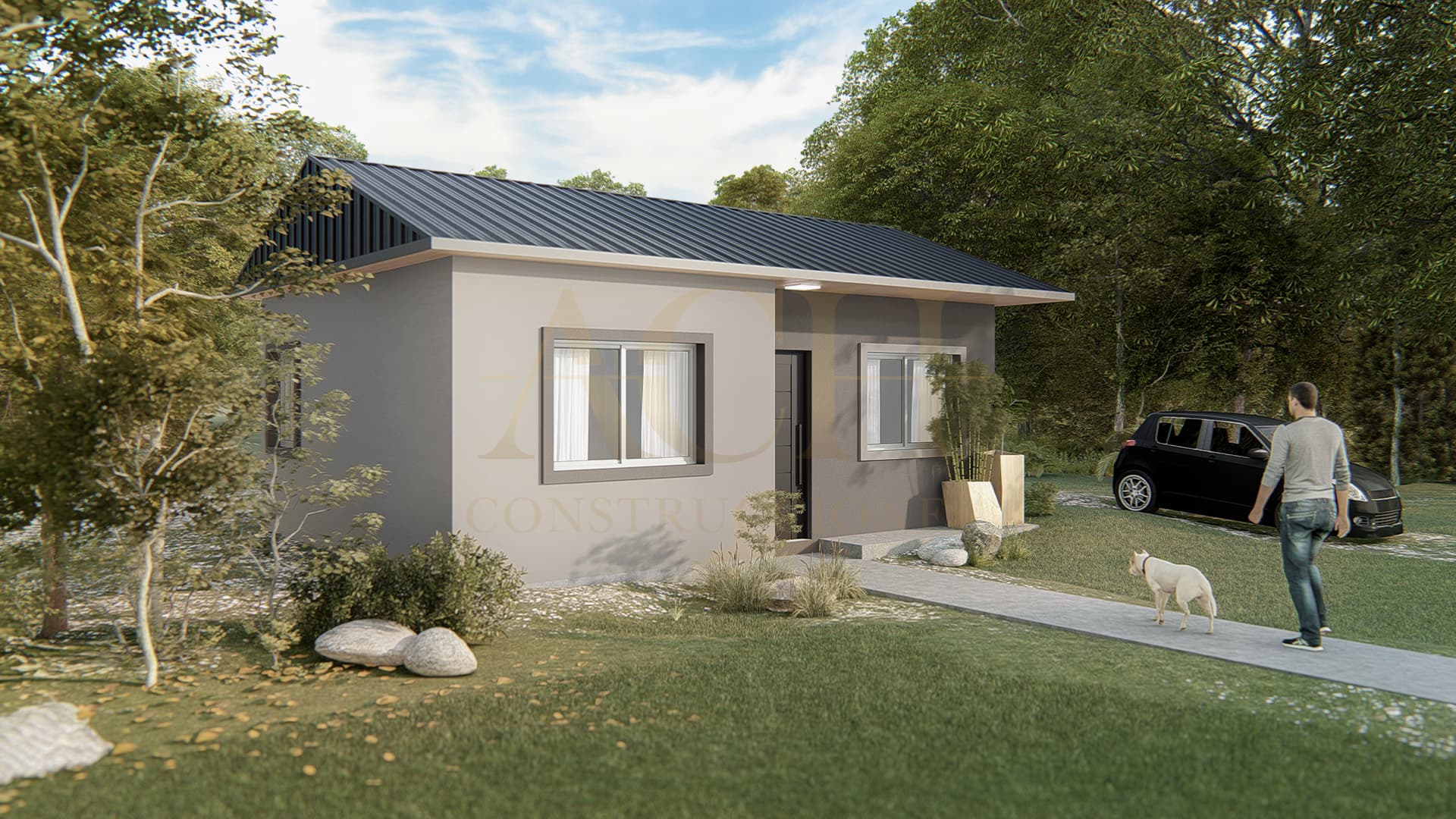 Fachada del modelo Austral · 1 dormitorio